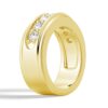 925 Sterling Silver 6MM Channel Set Diamond Men Wedding Band - Image 8