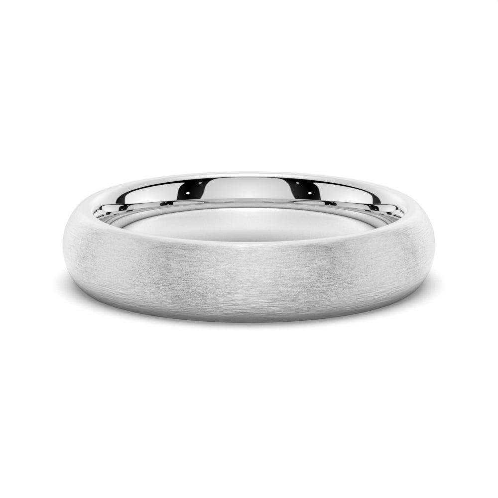 925 Sterling Silver 6MM Classic Matte Finish Men Wedding Band