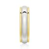 925 Sterling Silver 6MM Minimalist Two Tone Men Wedding Band - Image 8