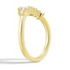 925 Sterling Silver 7 Stone Pear Shaped and Round Diamond Anniversary Wedding Band - Image 7