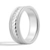 925 Sterling Silver 7MM Twisted Rope Men Wedding Band - Image 4