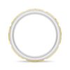 925 Sterling Silver 7MM Two Tone Hammered Men Wedding Band - Image 9