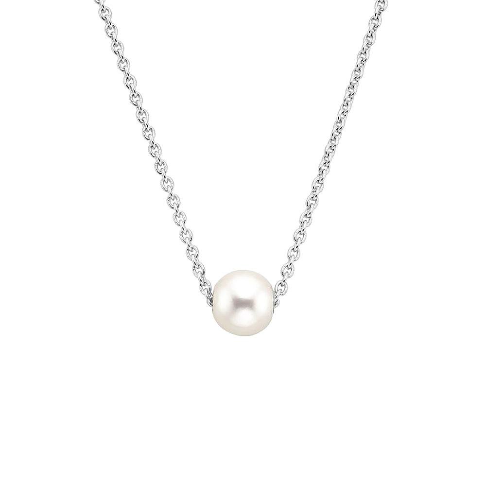 925 Sterling Silver 8MM Classic Freshwater Cultured Pearl Pendant