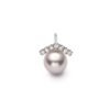 Stud earrings featuring an 8mm freshwater cultured pearl setting