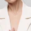 Freshwater cultured pearl pendant with clean, minimal design
