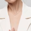 Romantic pearl pendant with a heart-shaped bale detail