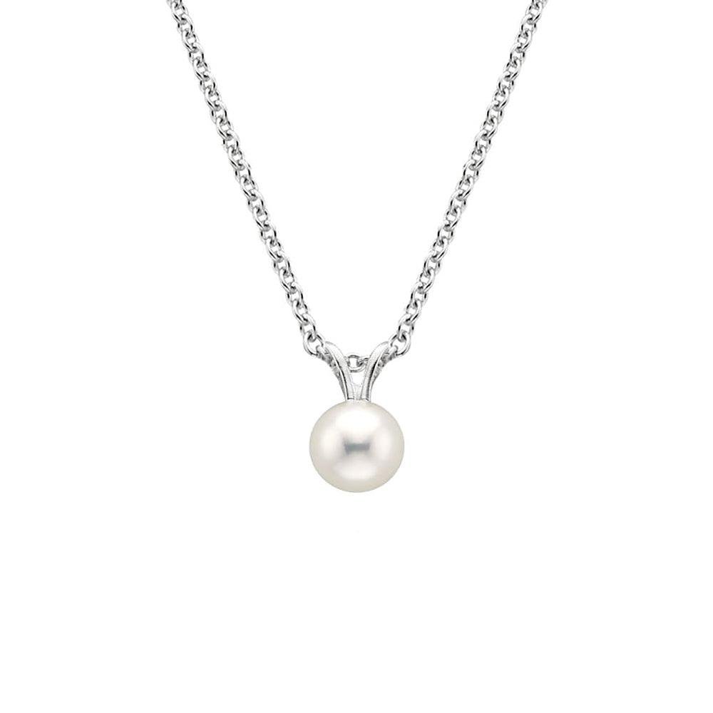 925 Sterling Silver 8MM Freshwater Cultured Pearl Pendant