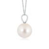 Sterling silver pendant with thick gold plating and pearl