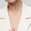 925 Sterling Silver 8MM Freshwater Cultured Pearl V Bale Pendant - Image 8