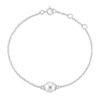 Elegant bracelet highlighted by a classic 8mm white pearl