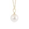 Elegant solitaire pendant with a round pearl