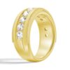 925 Sterling Silver 9MM Diamond Men Wedding Band - Image 7