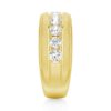 925 Sterling Silver 9MM Diamond Men Wedding Band - Image 8