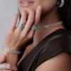 Modern sterling silver band ring with a refined arch silhouette