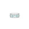 Sterling silver mini ring with thick gold plating and delicate sparkle
