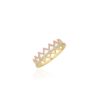 925 Sterling Silver Alma Blush Fort Diamond Ring