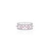 Thick gold-plated sterling silver ring with patterned surface detail