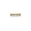 925 Sterling Silver Alma Lapis Arch Diamond Ring - Image 3