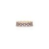 Gold-plated sterling silver ring with smooth curved metal finish