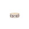 Stackable sterling silver ring with thick gold plating and refined profile