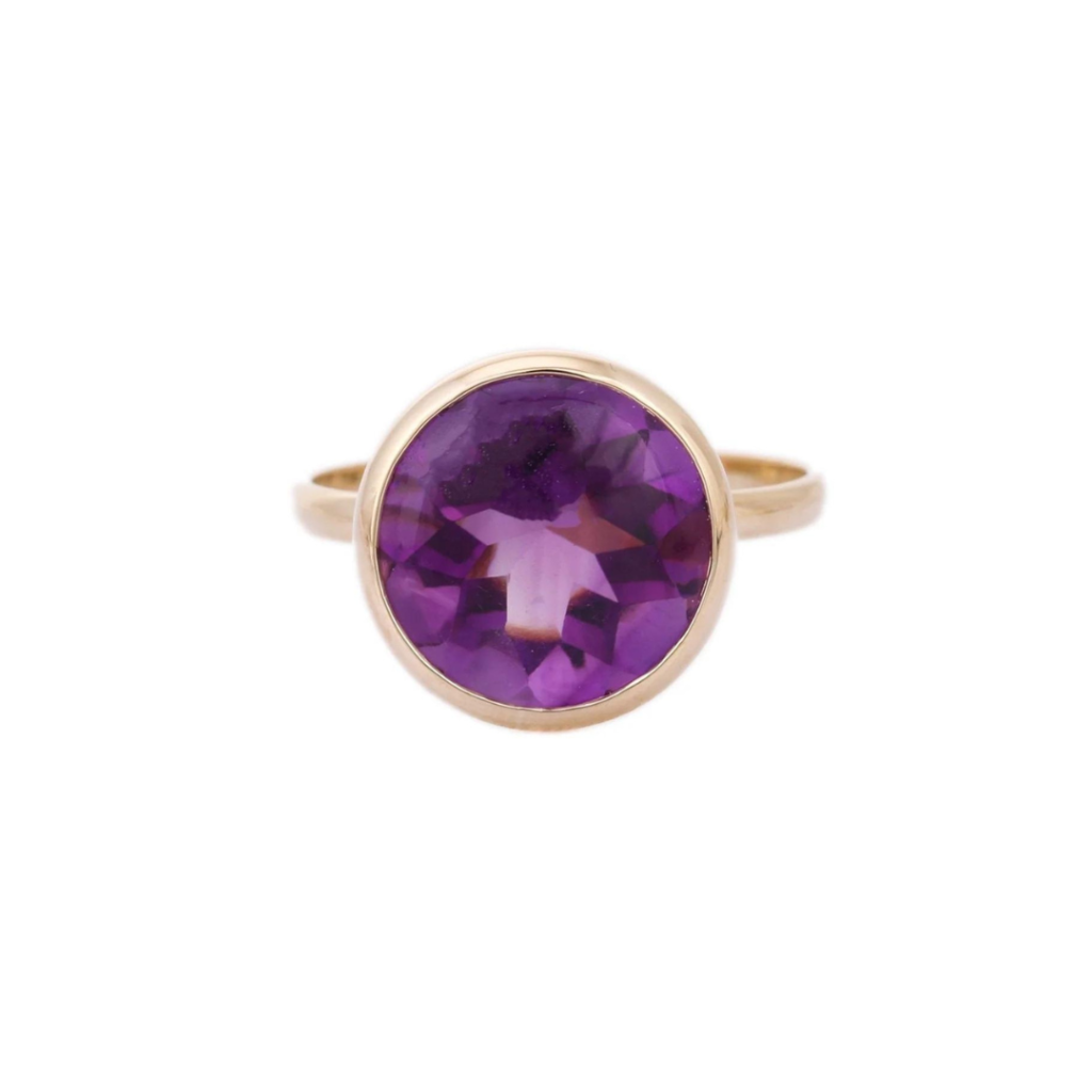 925 Sterling Silver Amethyst Cocktail Ring