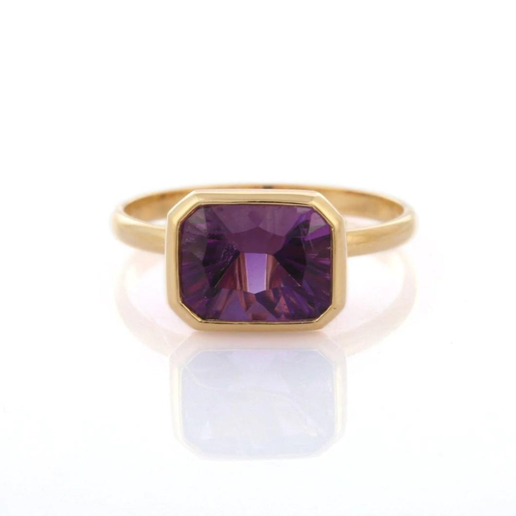 925 Sterling Silver Amethyst Ring