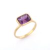 925 Sterling Silver Amethyst Ring - Image 3