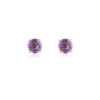 925 Sterling Silver Amethyst Stud Earrings