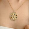 925 Sterling Silver Antique Multi Sapphire Diamond Pendant - Image 6