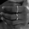 925 Sterling Silver Arc Ring - Image 3