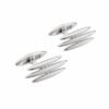 925 Sterling Silver Arc Triple Cufflinks with curved triple silhouette