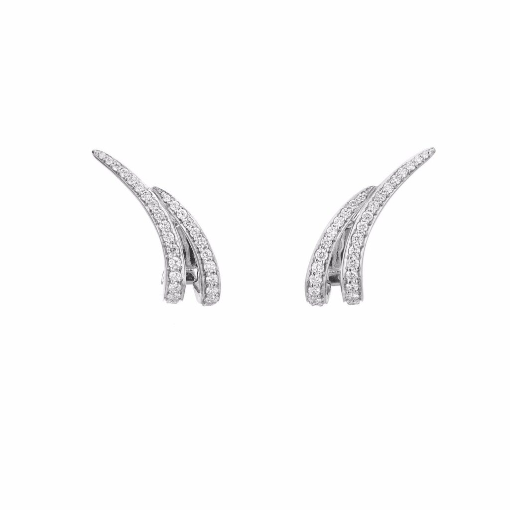 925 Sterling Silver Armis Ear Cuffs and Diamond Pave