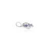 925 Sterling Silver Art Deco Emerald and Blue Sapphire Elephant Pendant - Image 3