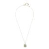 Necklace with 12mm by 12mm pendant and adjustable chain