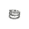 Sterling silver ring featuring premium CZ diamonds and pave setting
