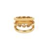 Sterling silver ring with a fused triple band design