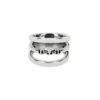 Sterling silver ring with fused triple band design