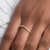 925 Sterling Silver Aura Engagement Diamond Ring - Image 2