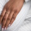 925 Sterling Silver Aura Engagement Diamond Ring - Image 3