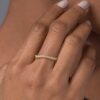925 Sterling Silver Aura Engagement Diamond Ring - Image 5