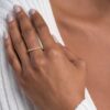 925 Sterling Silver Aura Engagement Diamond Ring - Image 6