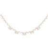 925 Sterling Silver necklace with baguette-style stone row design