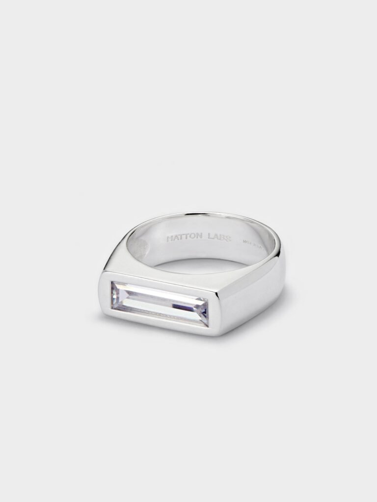 925 Sterling Silver Baguette Ring
