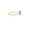 925 Sterling Silver Baguette Ruby and Diamond Wedding Ring - Image 5