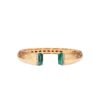 925 Sterling Silver bracelet with malachite accents and CZ diamonds