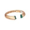 Gold-plated sterling silver bracelet with a symmetrical modern design
