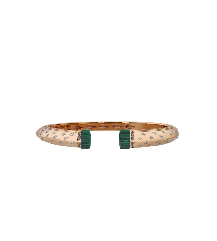 925 Sterling Silver Balance Slim Malachite Bracelet