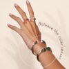 Minimal sterling silver bracelet with a symmetrical balanced form