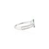 925 Sterling Silver Belt Buckle Ring Emerald and Diamond - Image 5