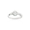 925 Sterling Silver Belt Buckle Ring Emerald and Diamond - Image 6
